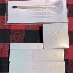 5 pcs Carmindy Beauty 1234 Primer Foundation Concealer Powder Brush - TAN ❤️